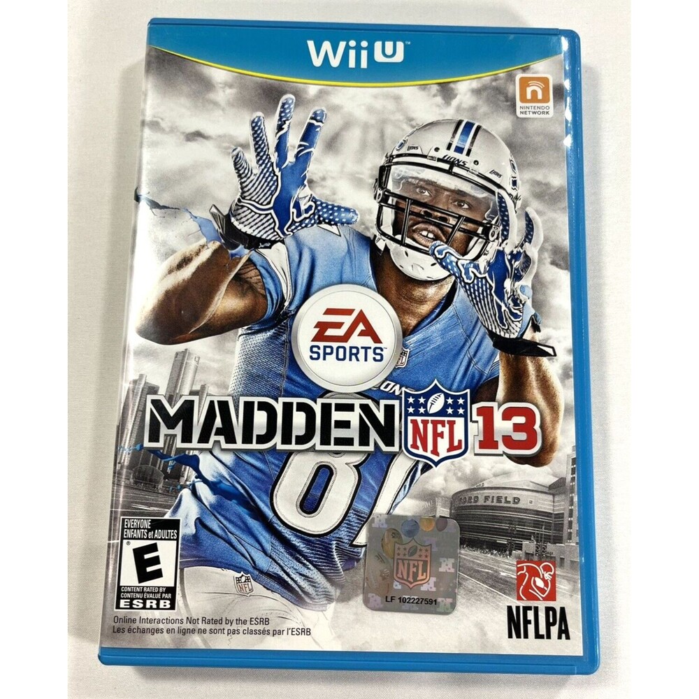 Madden NFL 13 Nintendo Wii U 2012  EA SPORTS Complete with Manual Tested